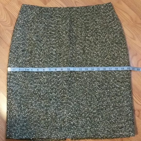 LAST DAY  ⭐Tahari ASL Pencil Skirt w/ Gold Shimmer - Picture 6 of 8